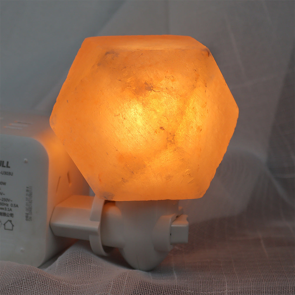 Himalayan Pink Salt Crystal Wall Lamp for Bedroom