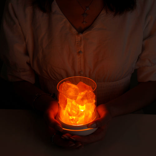 LED Rechargeable Anion Salt Lamp for Atmosphere Lighting