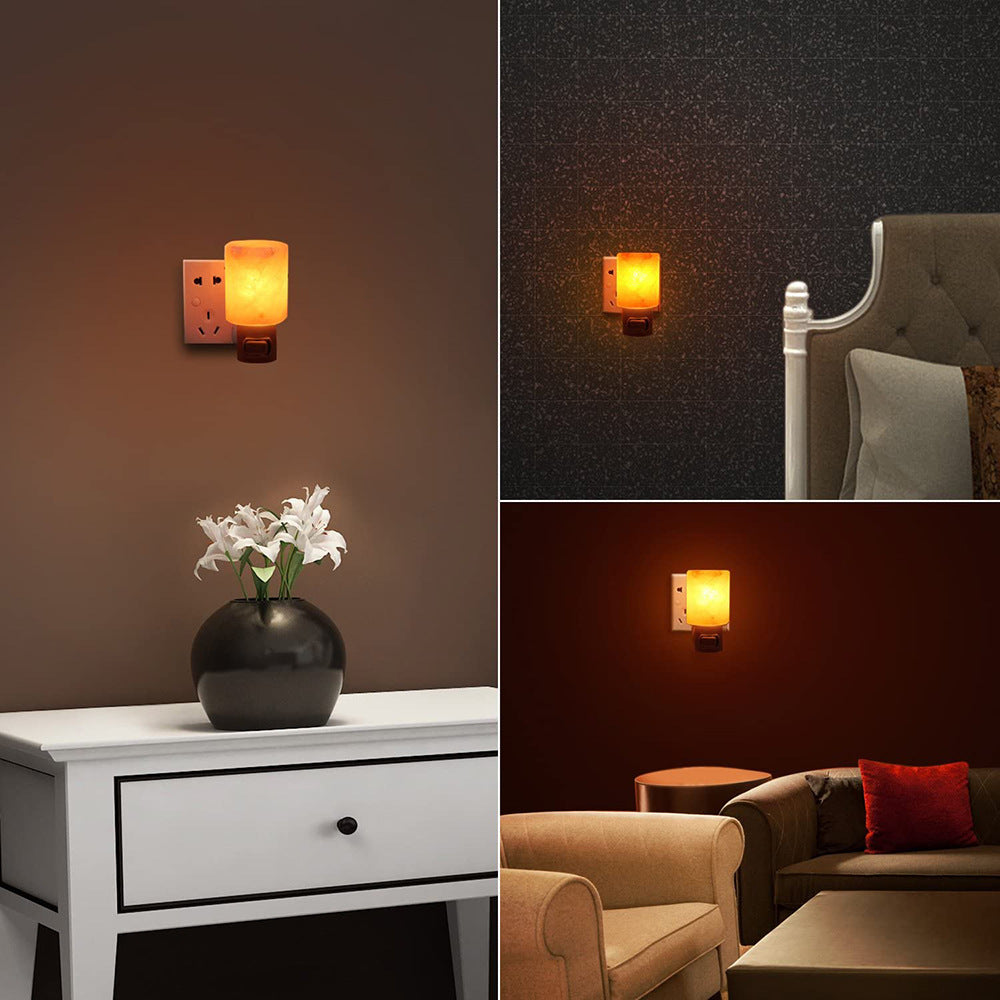 Himalayan Pink Salt Crystal Wall Lamp for Bedroom