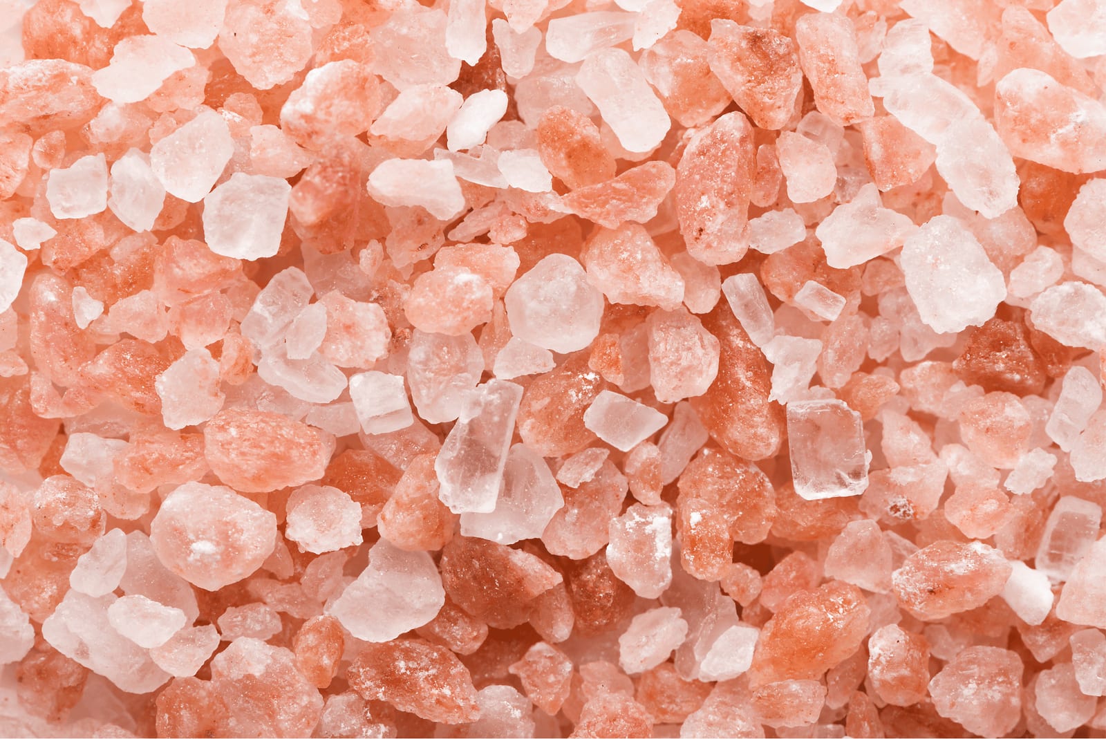 Raw pink Himalayan salt crystals